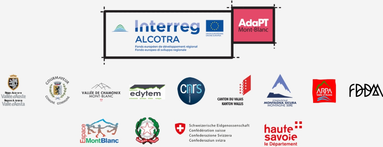 logos partenaires Adapt Mont-Blanc